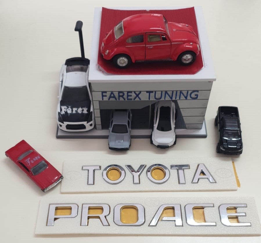 Toyota ve Proace Krom Bagaj Yazısı Seti 2’li 3M 3D ABS